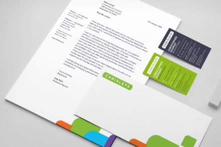 Chrisleys Corporate Stationery Design: Graphic Design by 7th Media