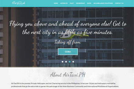 Airtaxi Philippines: Web Design and Development by 7th Media