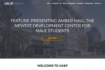 University of Asia and the Pacific: Web Design and Development by 7th Media